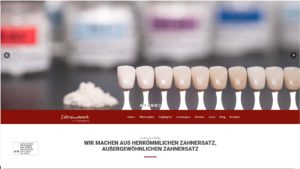 Zahnkunstwerk-Internetseite Petru Mermeze